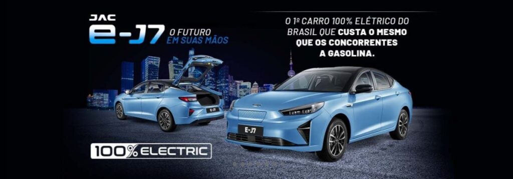 Carro elétrico da JAC. 