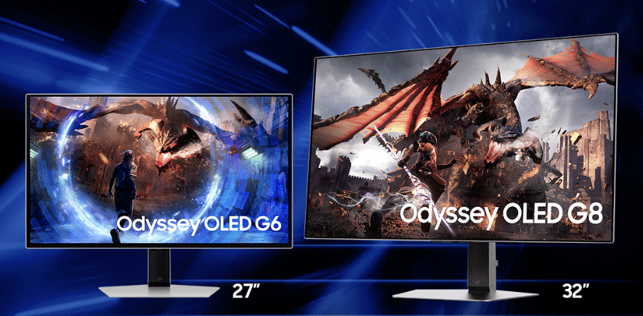 Novos monitores gamers Samsung. 